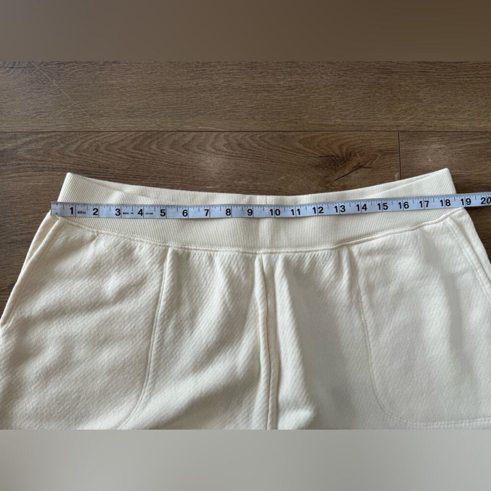 NWT Madewell MWL Airyterry Stitched Pocket Tapered Sweatpants Cream Size 2X - Picture 10 of 12